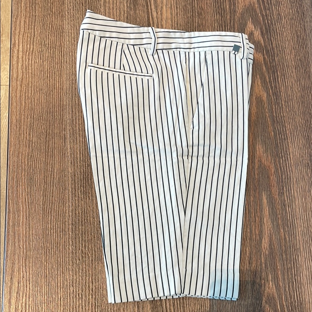 Striped White and Black shorts